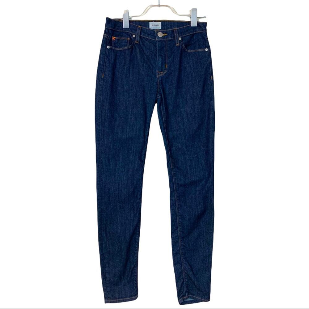 Hudson Jeans Women's Nico Mid-rise Super Skinny Dark Wash Jeans Size 28